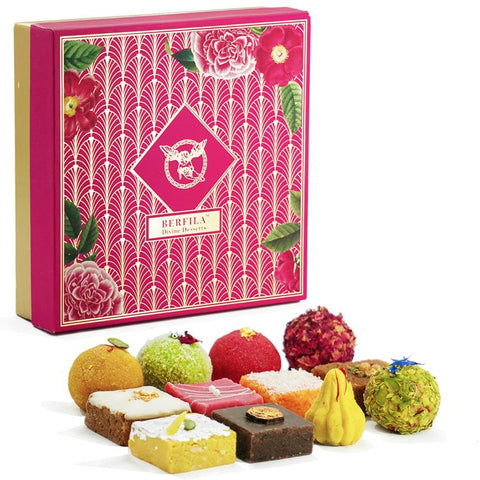 Assorted Sweets Gift Box - 16 piece mix mithai (Assortment)