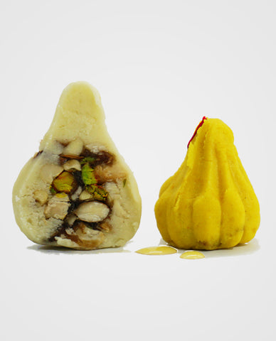 Kesar Modak (dryfruit stuffed, No added sugar)
