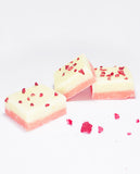 Vanilla Raspberry Barfi Fudge